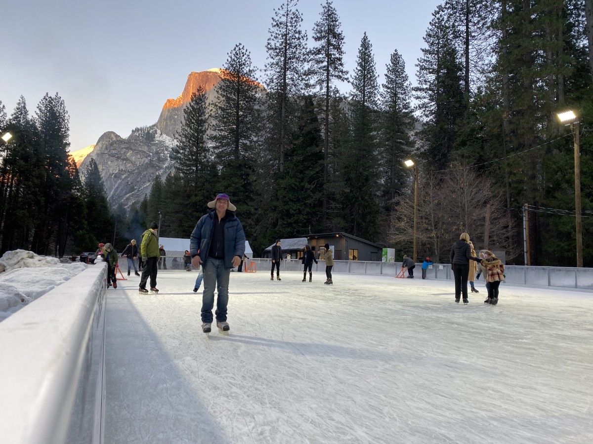 Patinaje sobre hielo en Yosemite