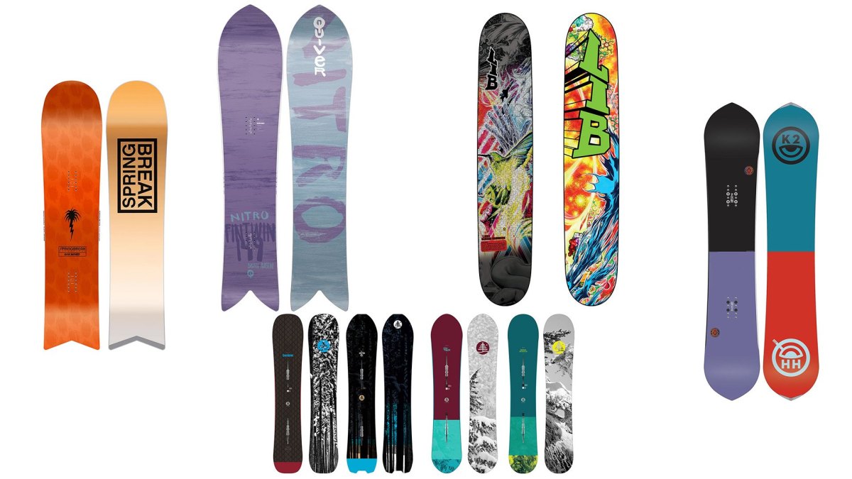 snowboards