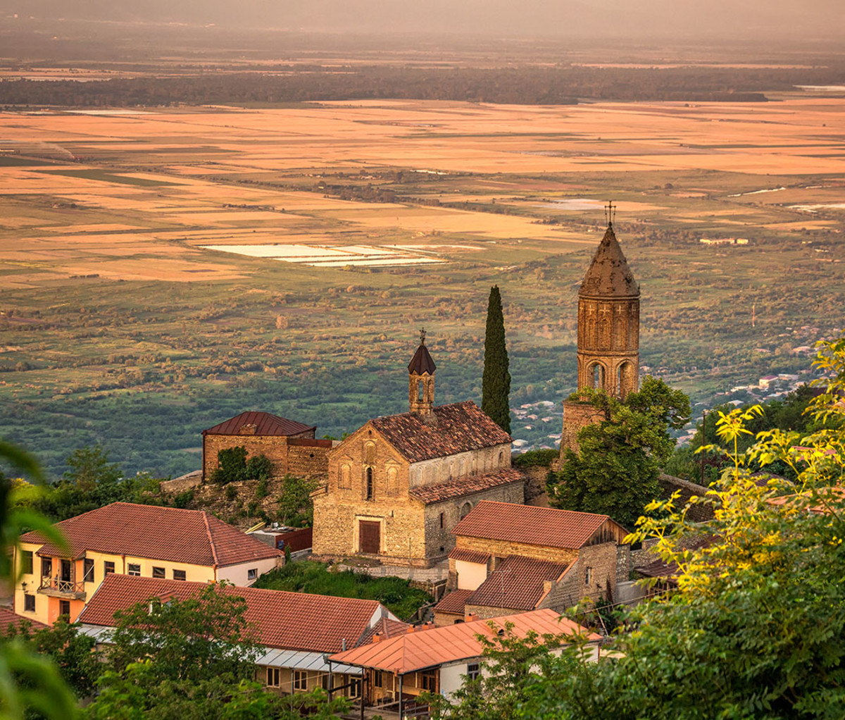 Signagi overlooking Alazani Valley in Georgia's wine region