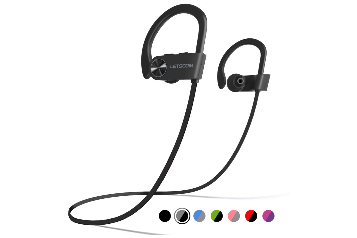 LETSCOM IPX7 Wireless Sport Earphones