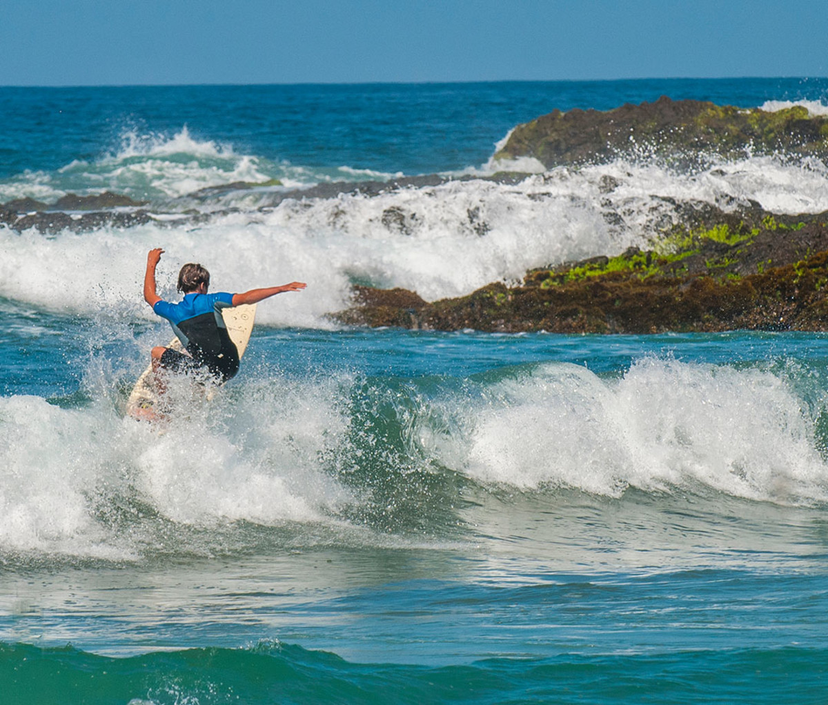 Surfing at Los Cerritos