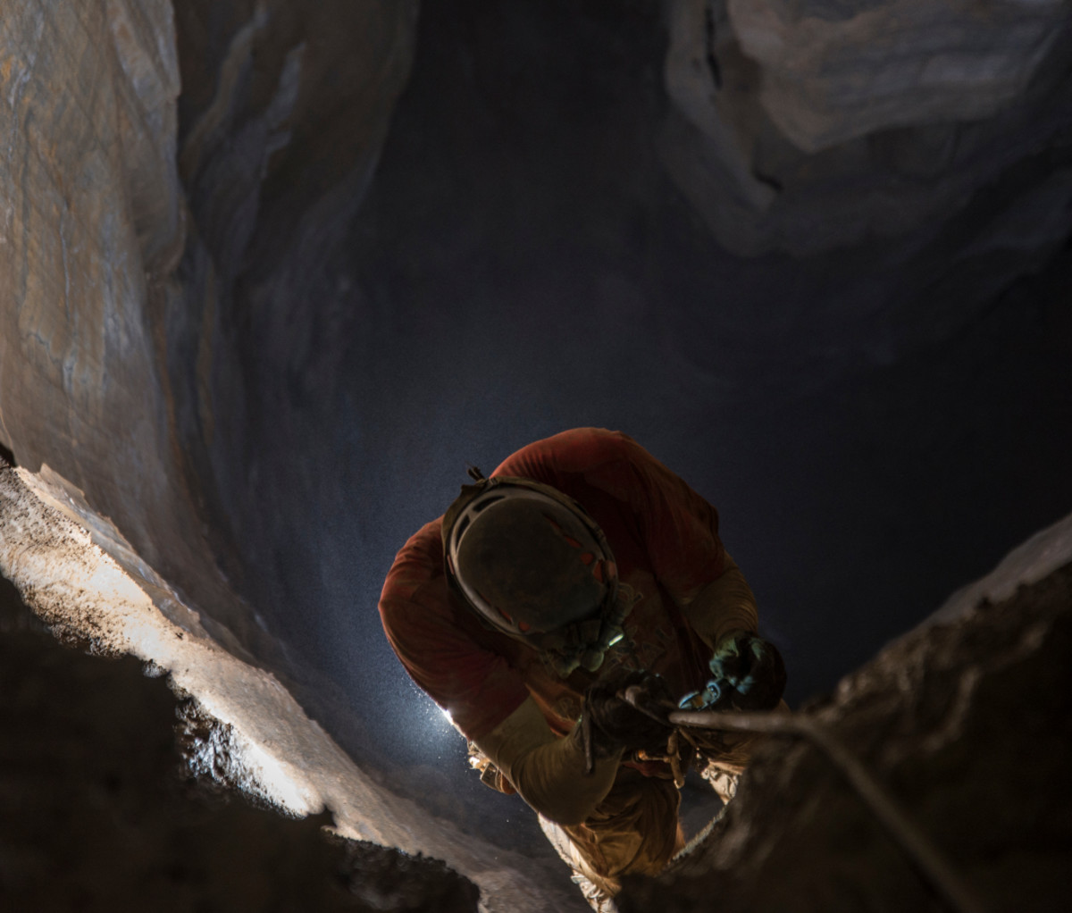 The 117' Nice Pit in Ellison's Cave, GA