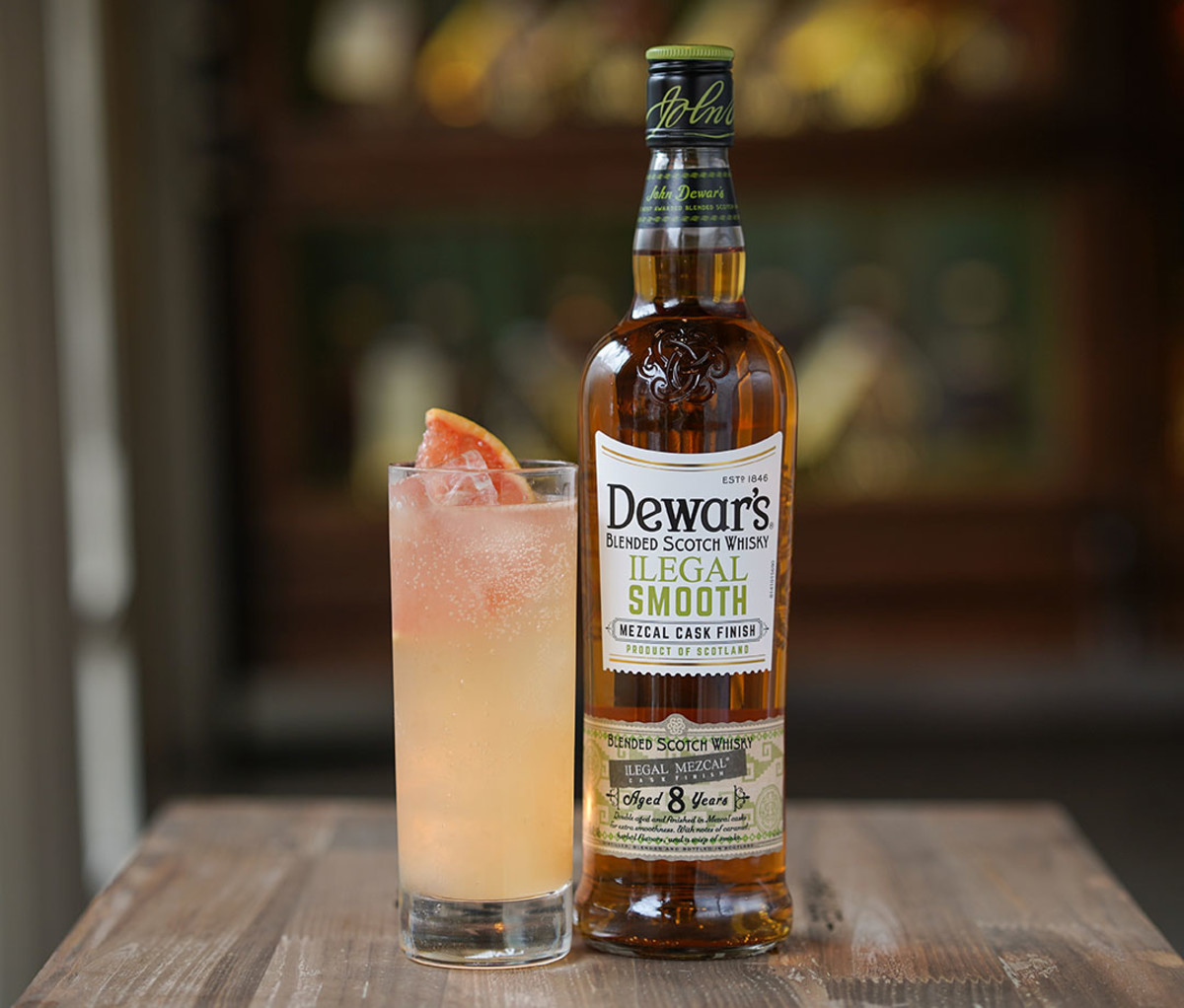 Dewar's Illegal Smooth with a Toasted Citrus Highball