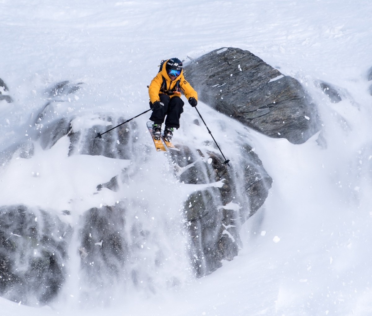 Pete Oswald freeskiing at The Remarkables in Queenstown