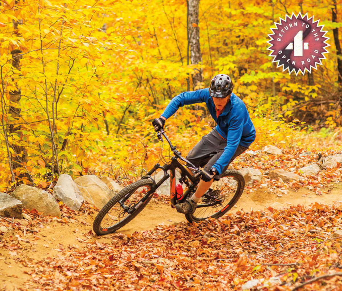 Matt Rolfson leaning into a Carrabassett Valley turn on the Real Deal trail