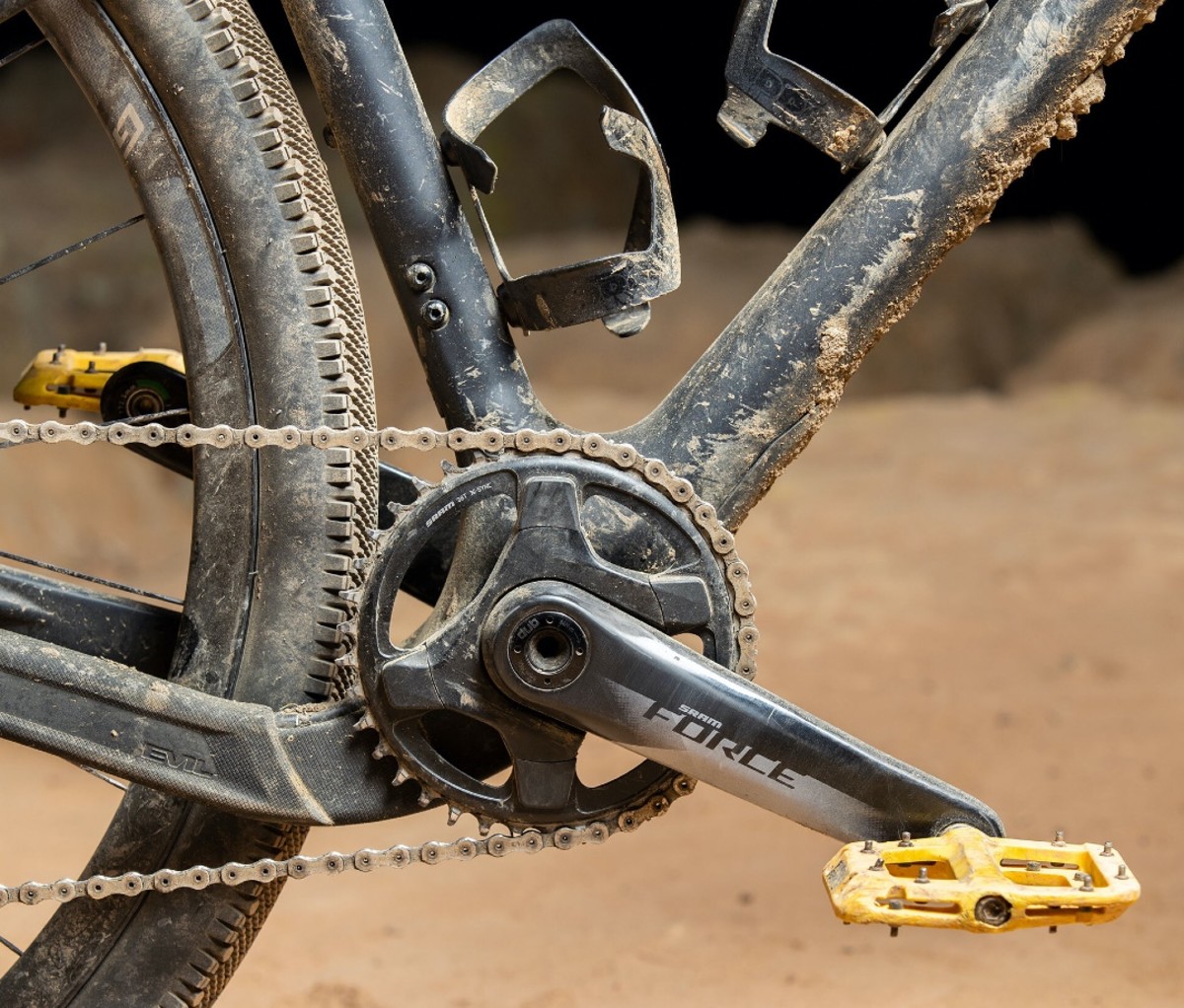 Close up of Evil Bikes Chamois Hagar drivetrain