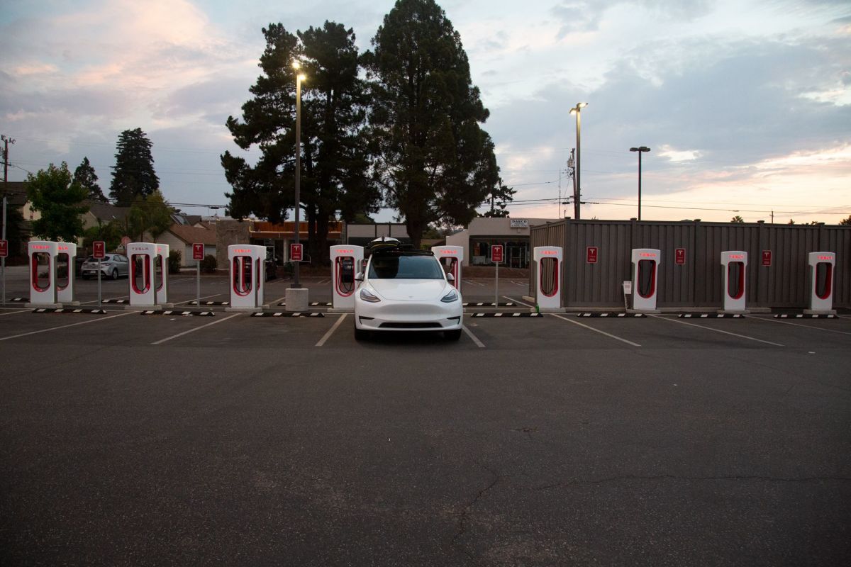 Tesla Supercharging Station