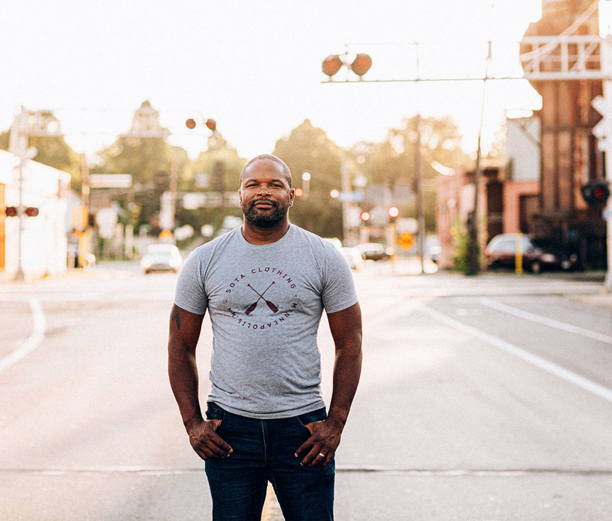 Chris Montana, outside of Du Nord Craft Spirits on East 32nd Street.