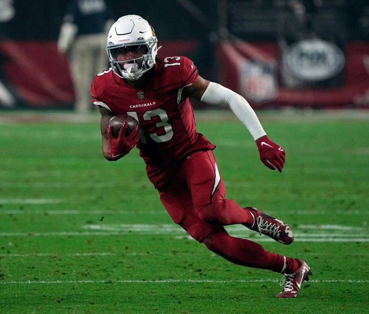 NFL Free Agents 2022 Christian Kirk running down a football field