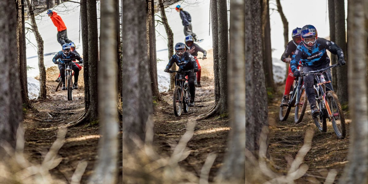 Mountain bike snowboard Red Bull Last Chair First Run Snowshoe, West Virginia10