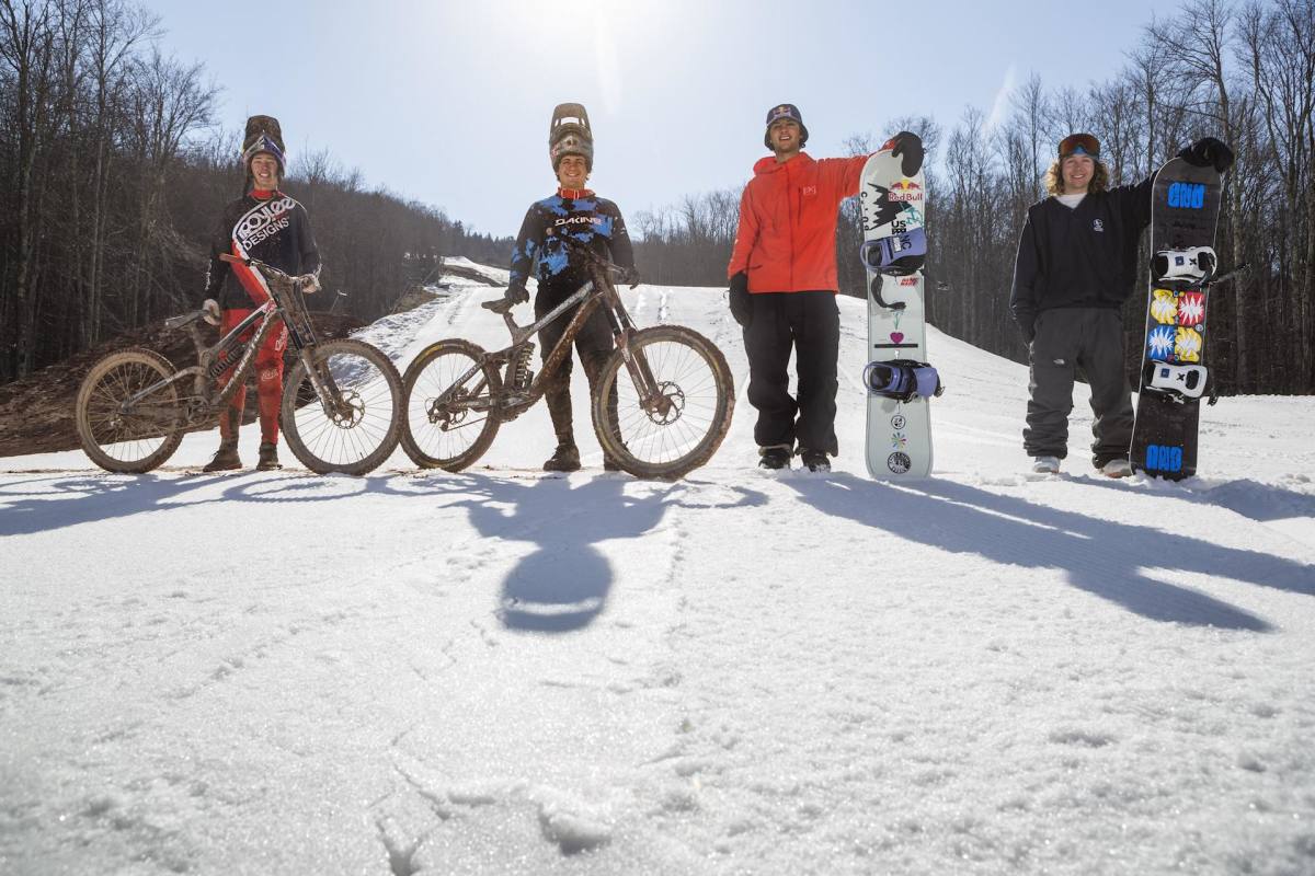 Mountain bike snowboard Red Bull Last Chair First Run Snowshoe, West Virginia11