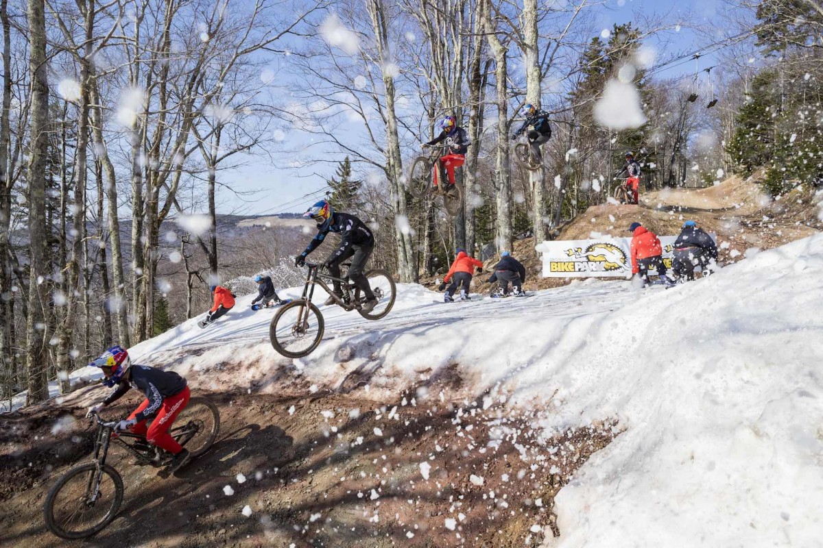 Mountain bike snowboard Red Bull Last Chair First Run Snowshoe, West Virginia8