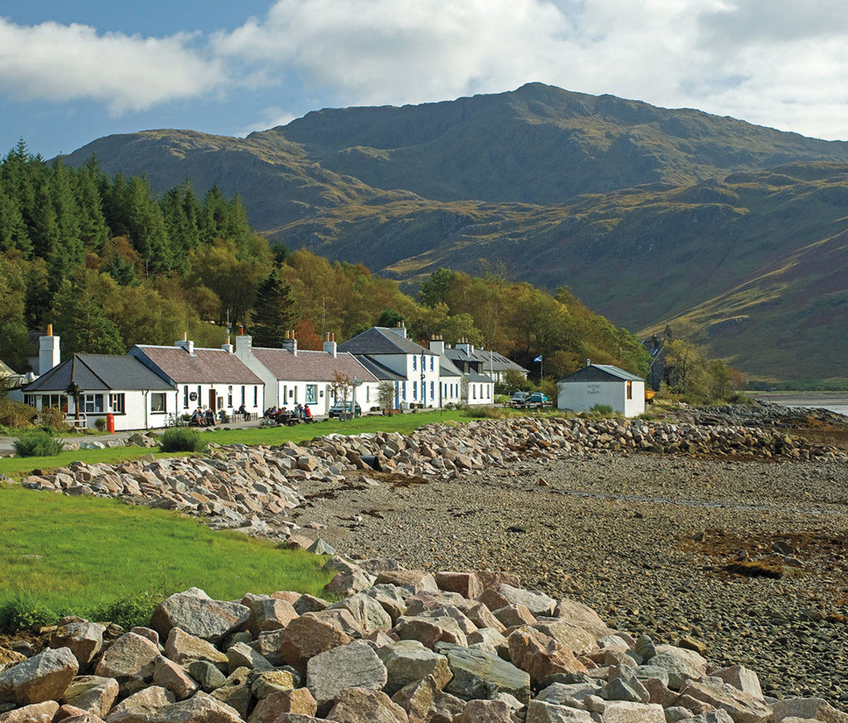 Exterior of The Old Forge pub in Scotland