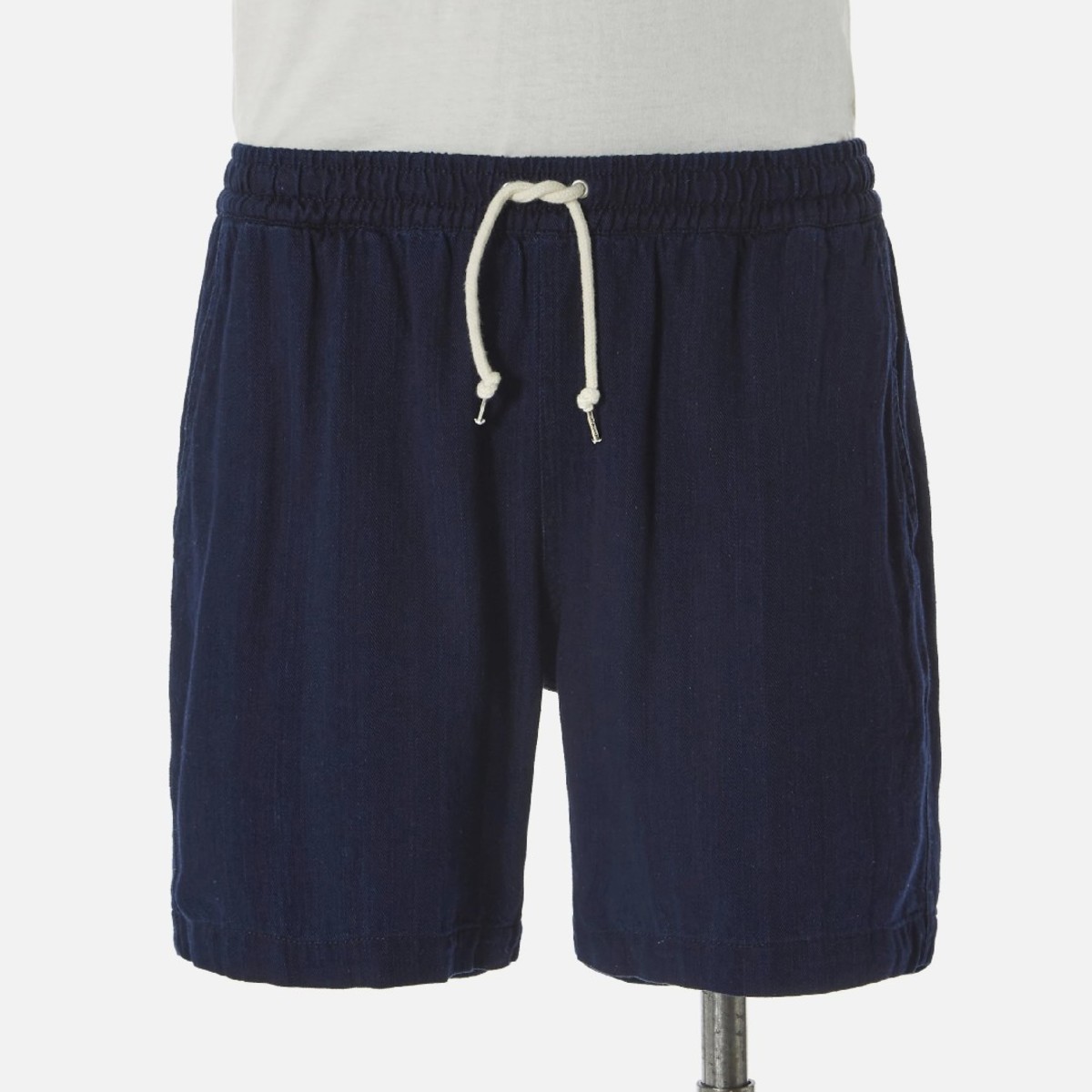 Universal Works Indigo-Dyed Herringbone Denim Drawstring Shorts