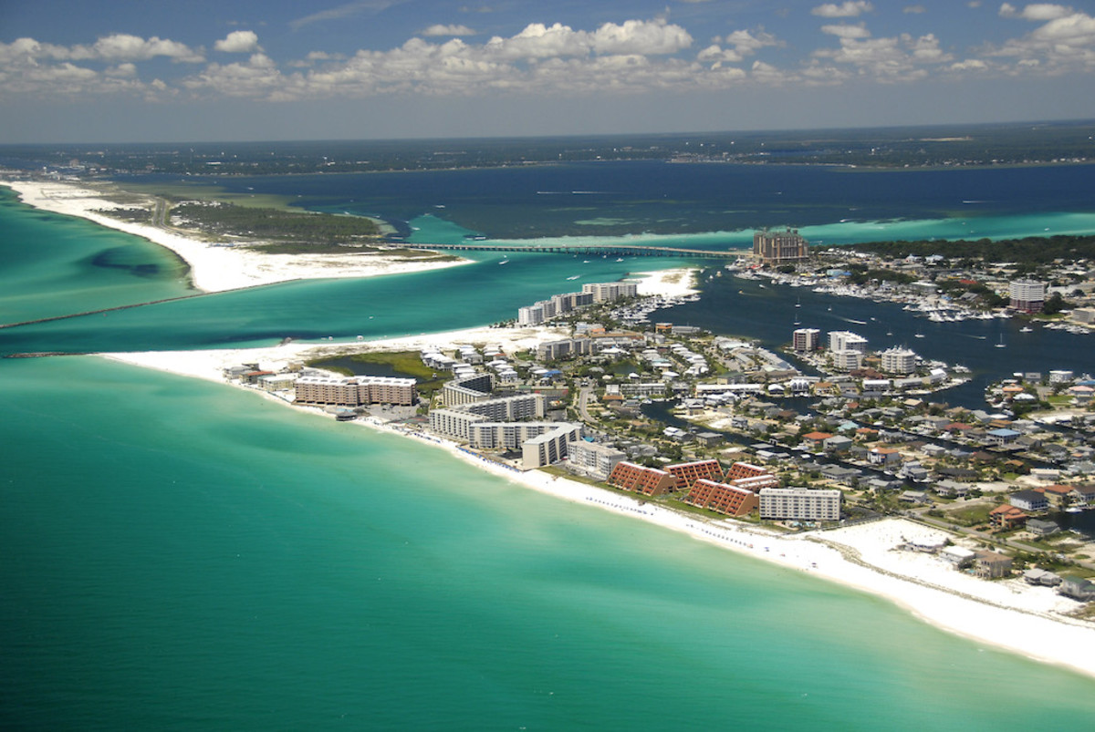 Destin, Florida pass currents