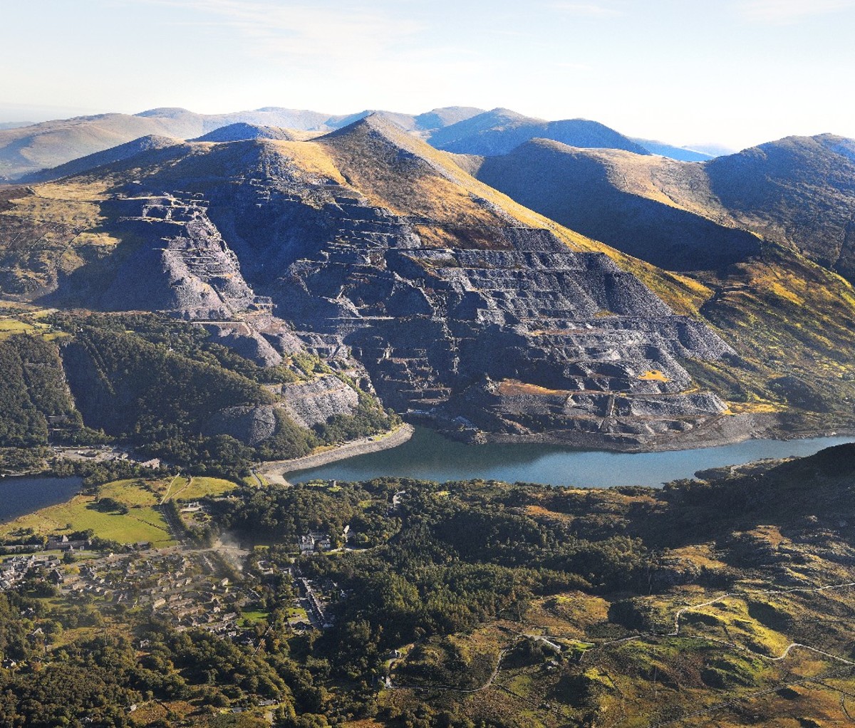 A mountain of slate in Wales.