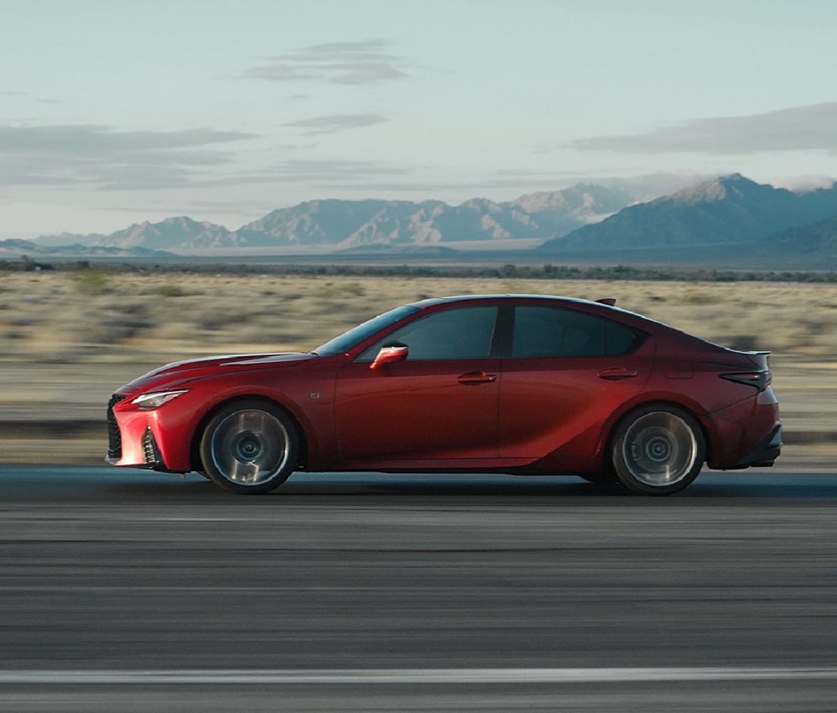 2022 Lexus IS 500 in motion