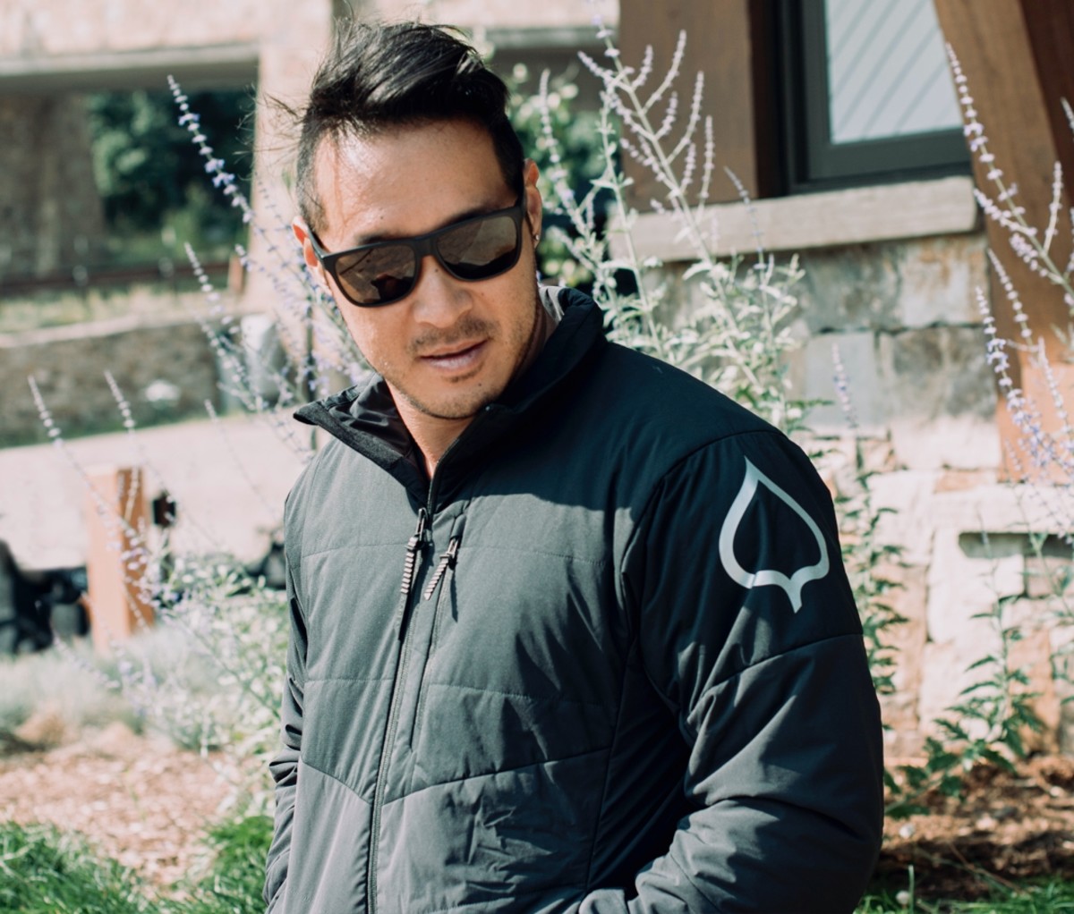 Man wearing the ASPENX Ajax jacket