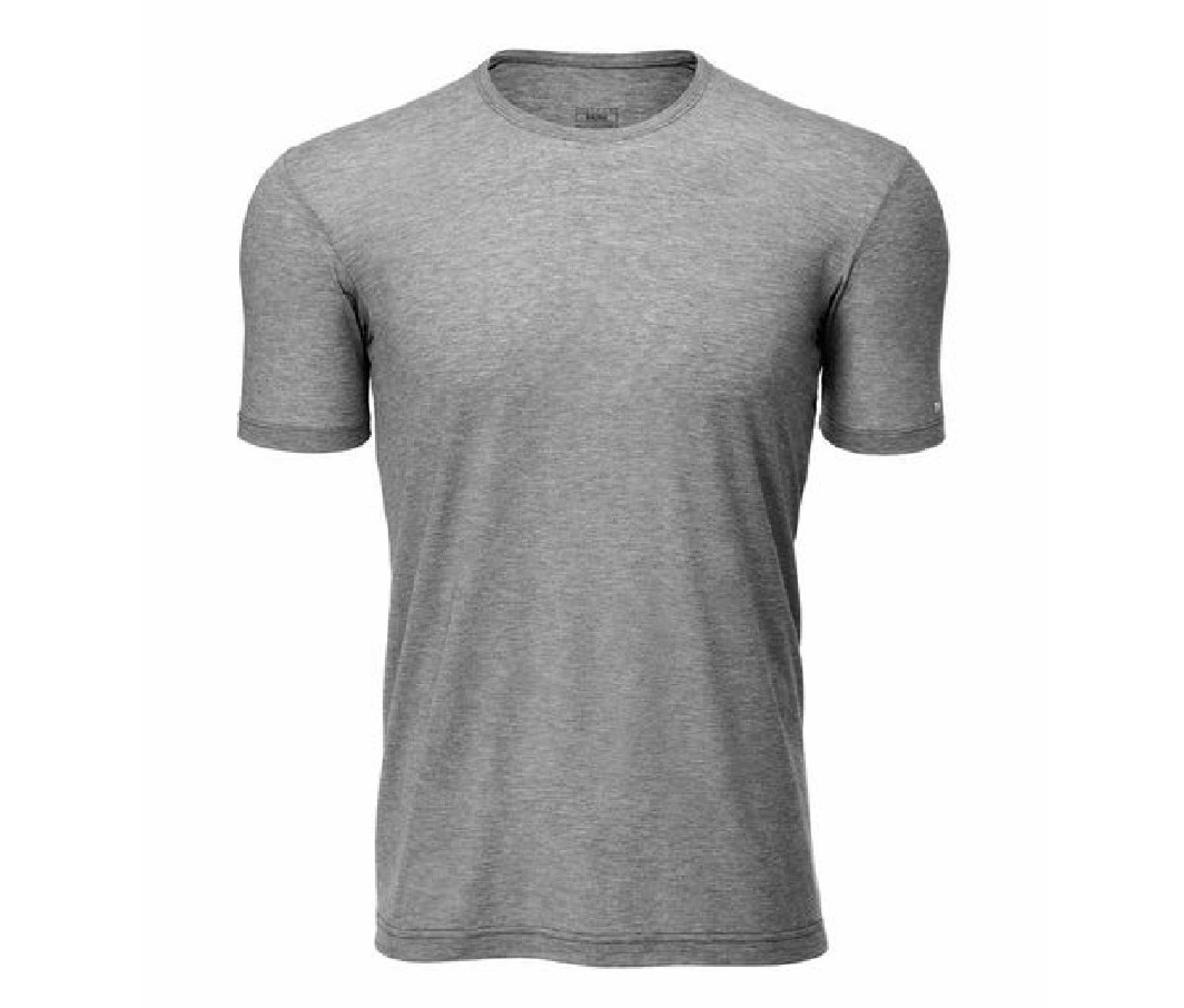 An image of a grey 7Mesh Elevate Short Sleeve Bike Shirt.