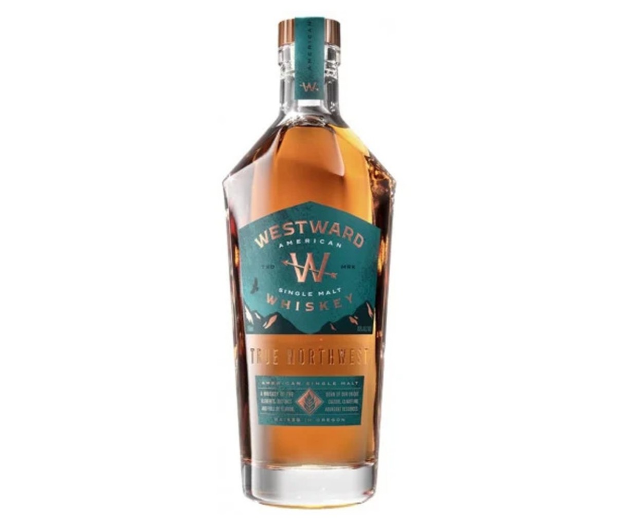 A bottle of Westward American Single Malt