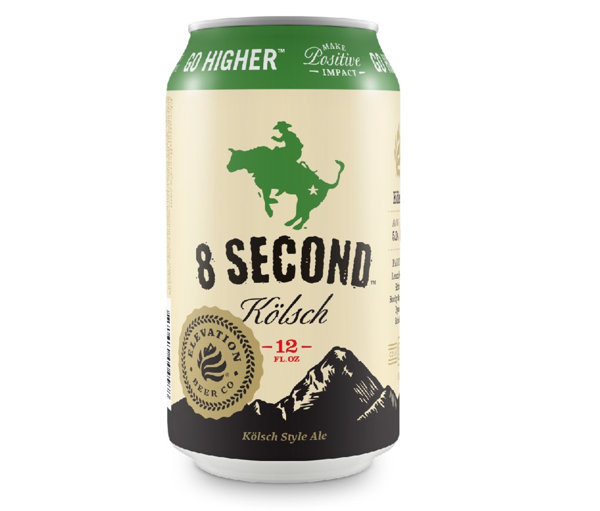 12 oz can of Elevation 8 Second Kolsch beer