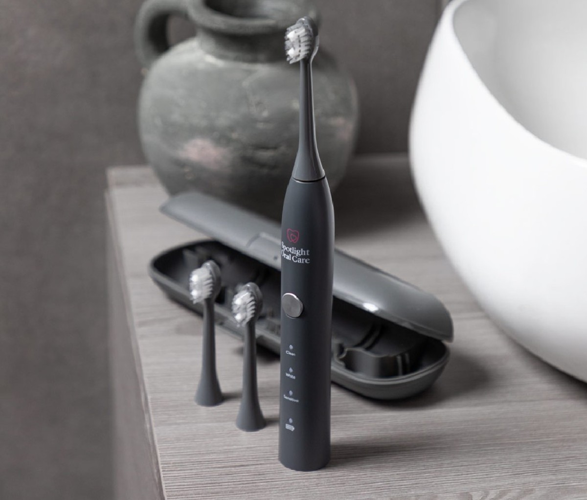 Spotlight Oral Care Graphite Grey Sonic Toothbrush