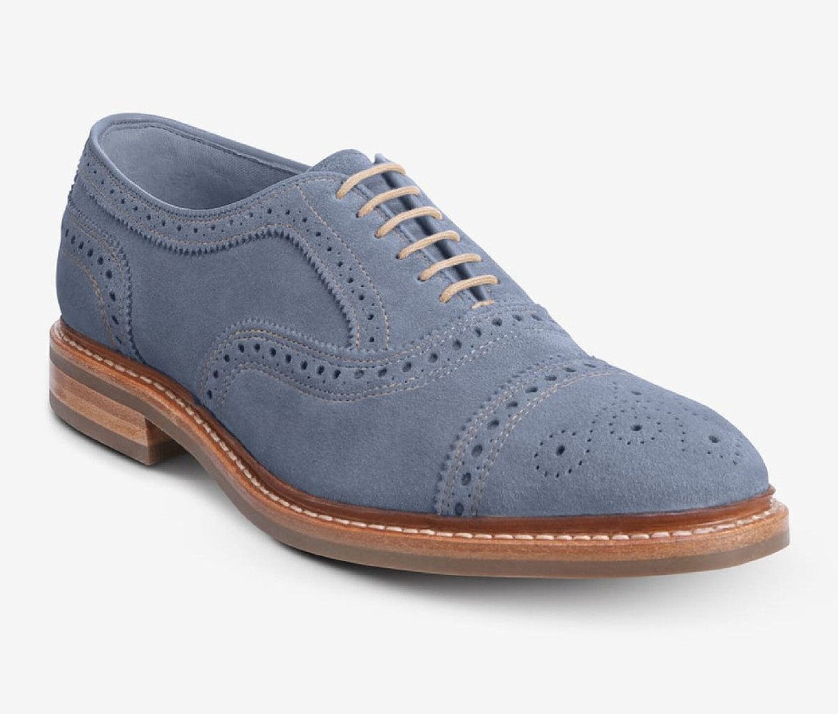 LLEN EDMONDS Strandmok Suede Cap-Toe Oxford