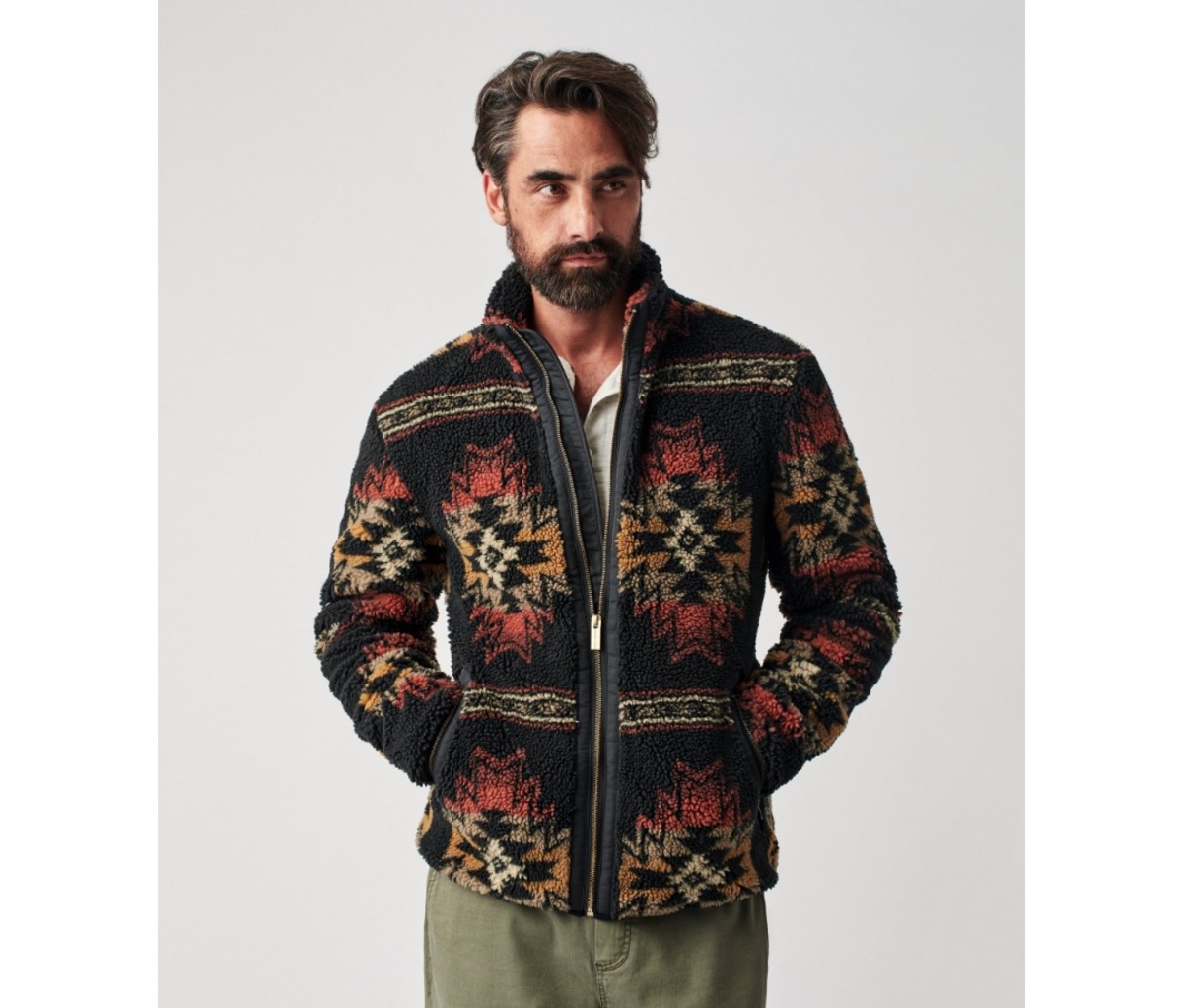 Faherty Good Feather Sherpa Full Zip