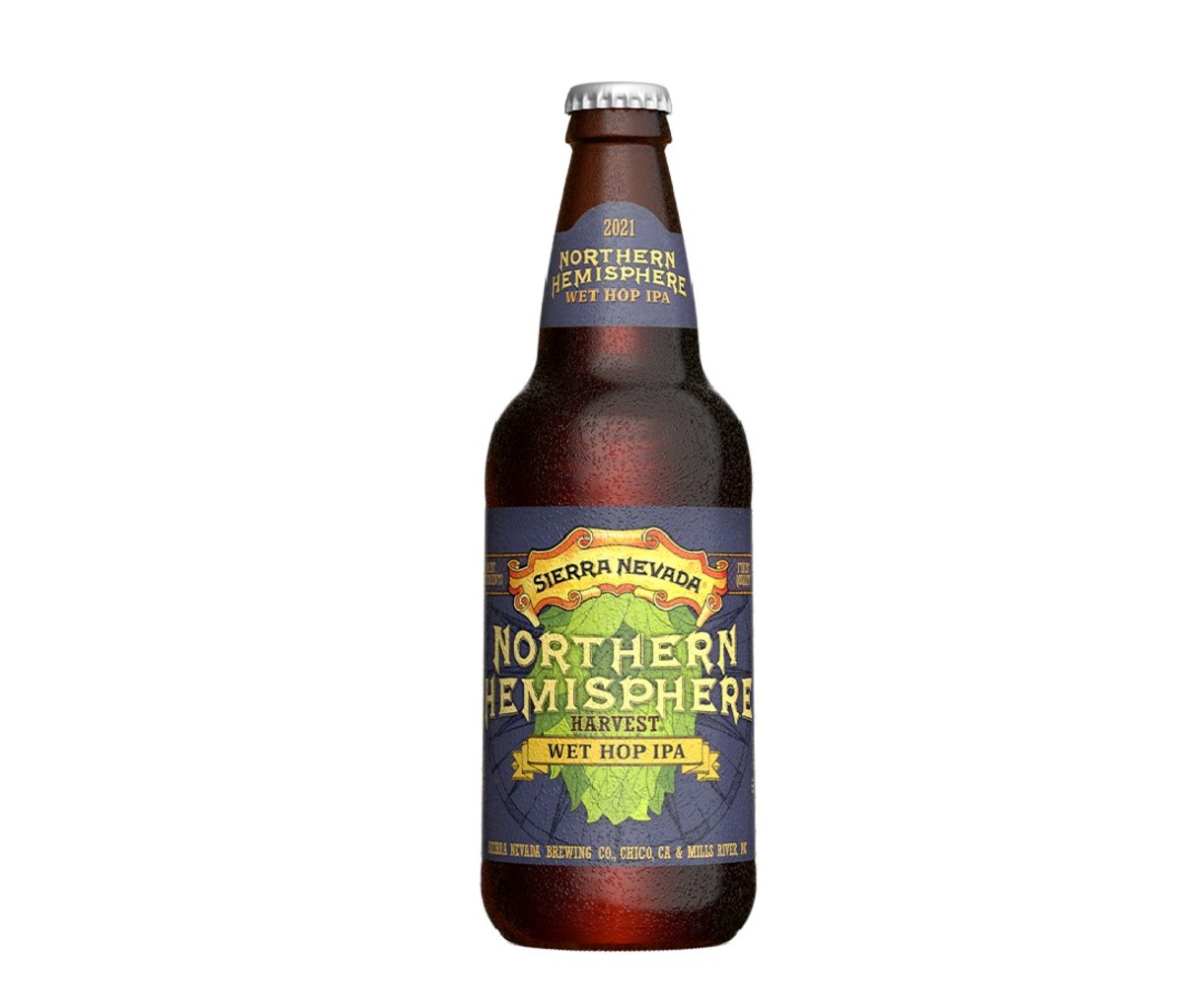 Bottle of Sierra Nevada Northern Hemisphere Wet Hop IPA