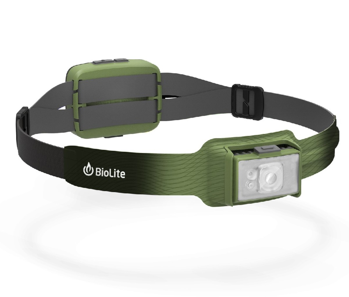 green and gray BioLite HeadLamp 750