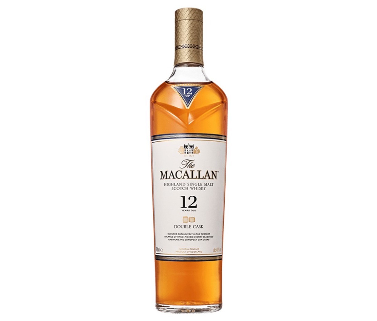 A bottle of The Macallan 12 Year Double Cask