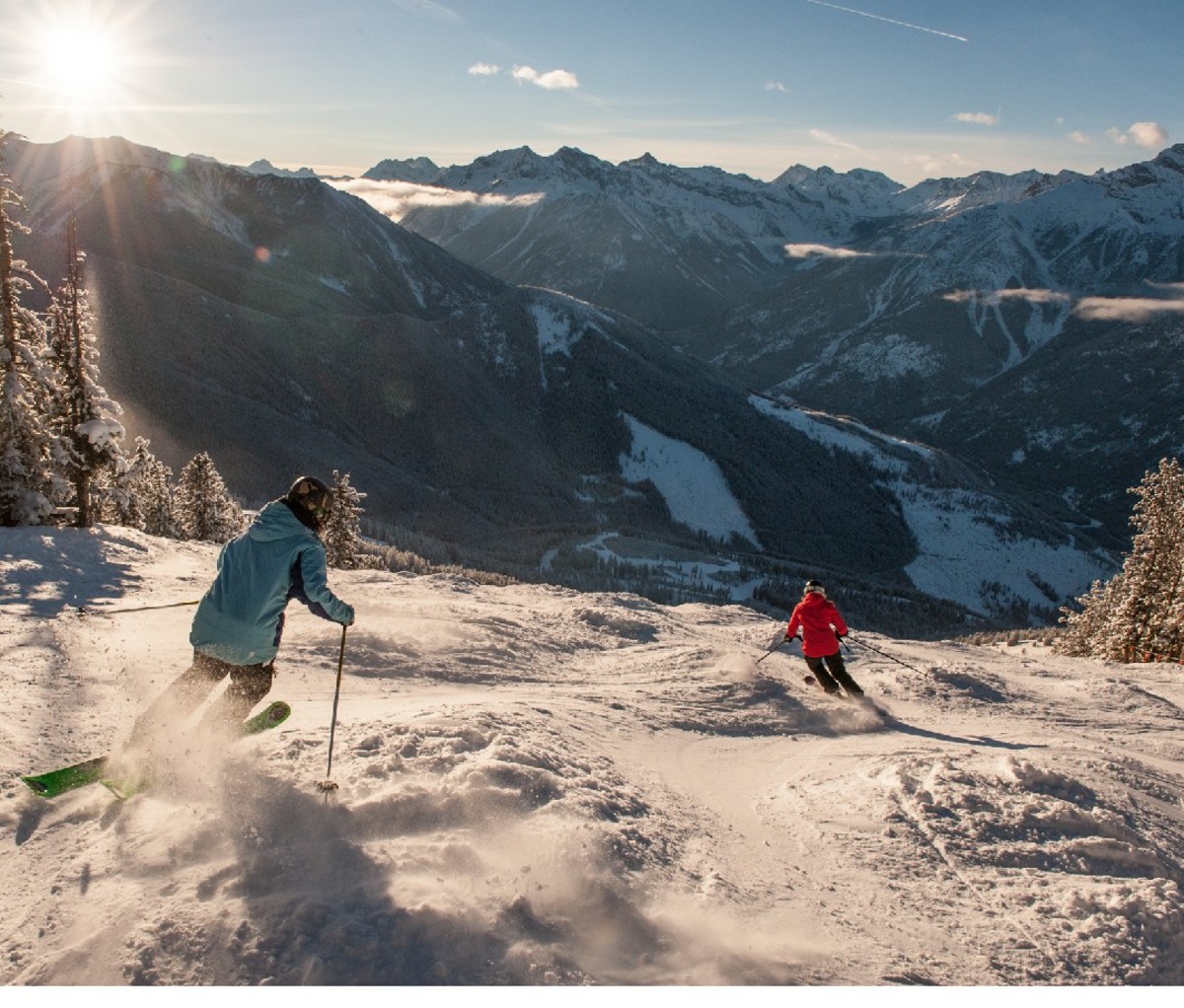 Downhill skiing at Panorama Mountain Resort