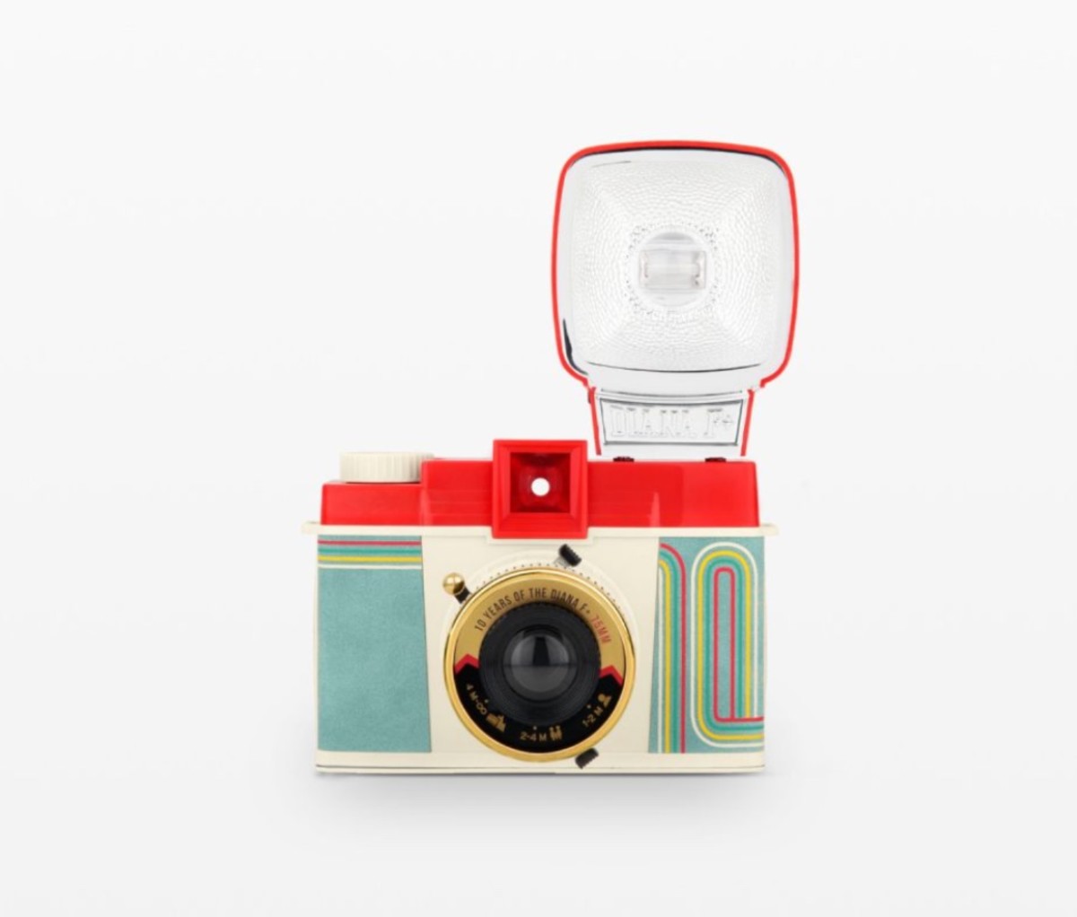 Take cool retro photos with the plastic Lomography Diana+ camera.