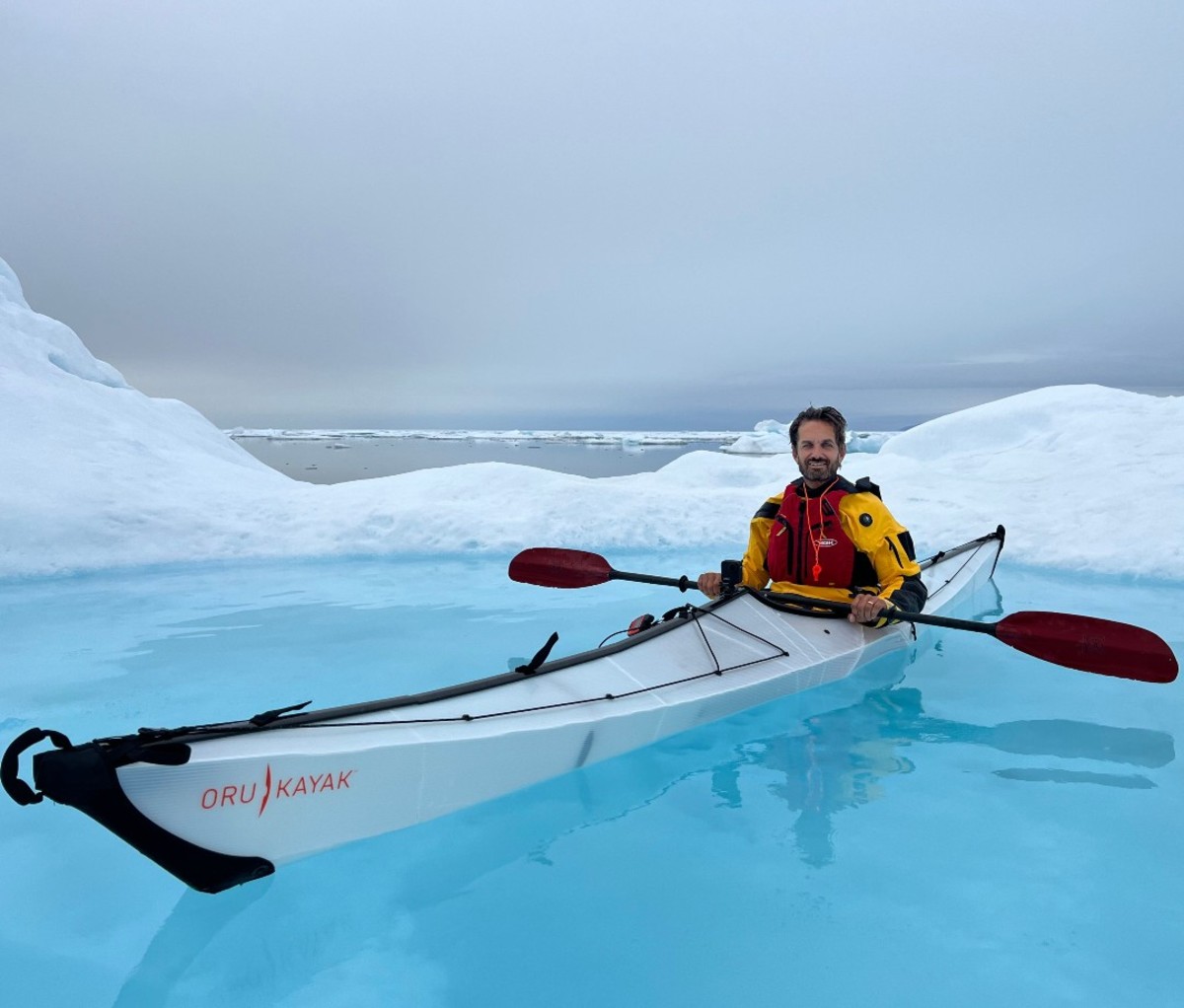 Kayak in Arctic waters