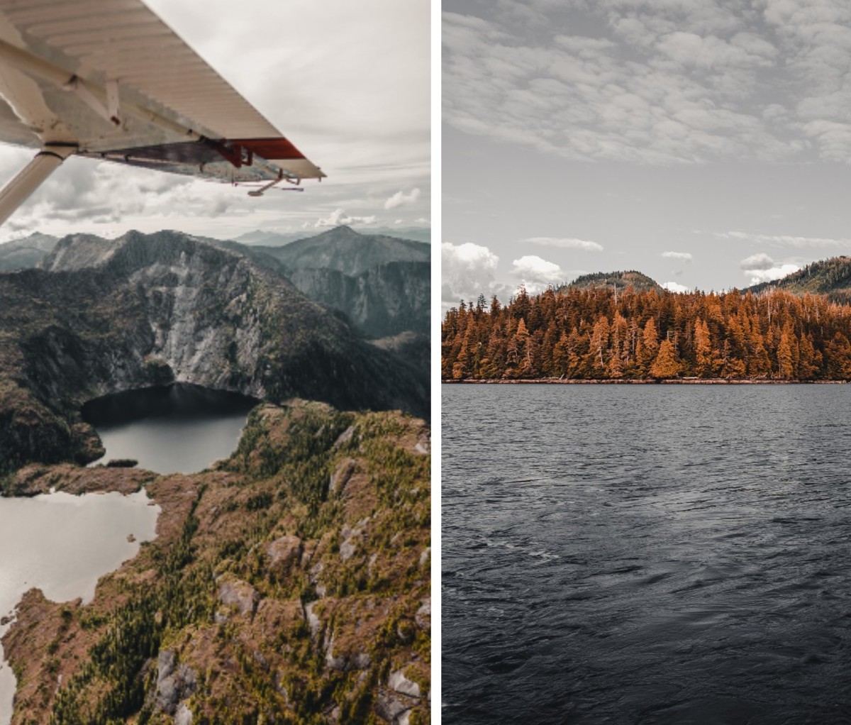 Scenery around Salmon Falls Resort in Alaska