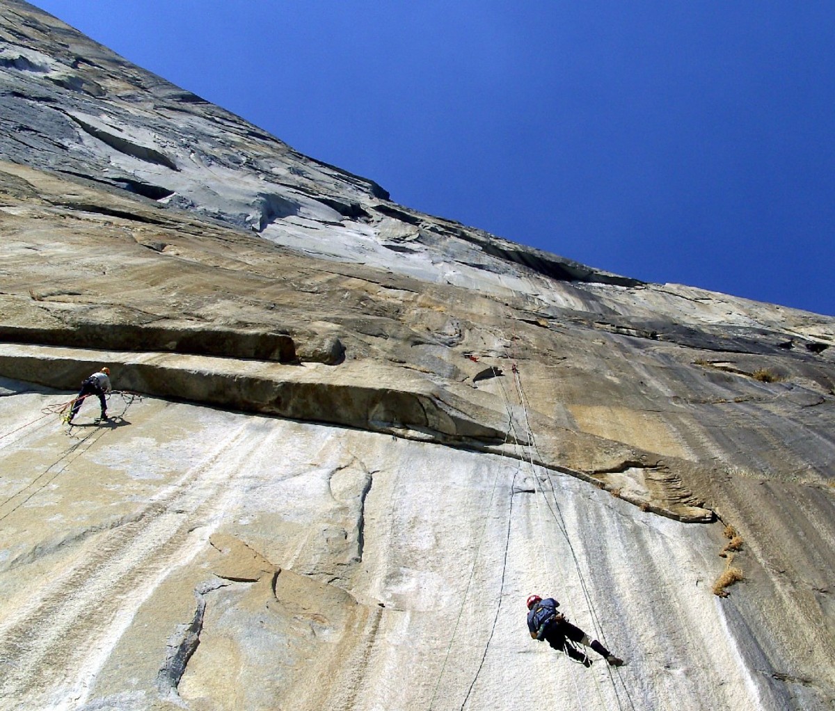 Climbers on El Capitan, Yosemite.