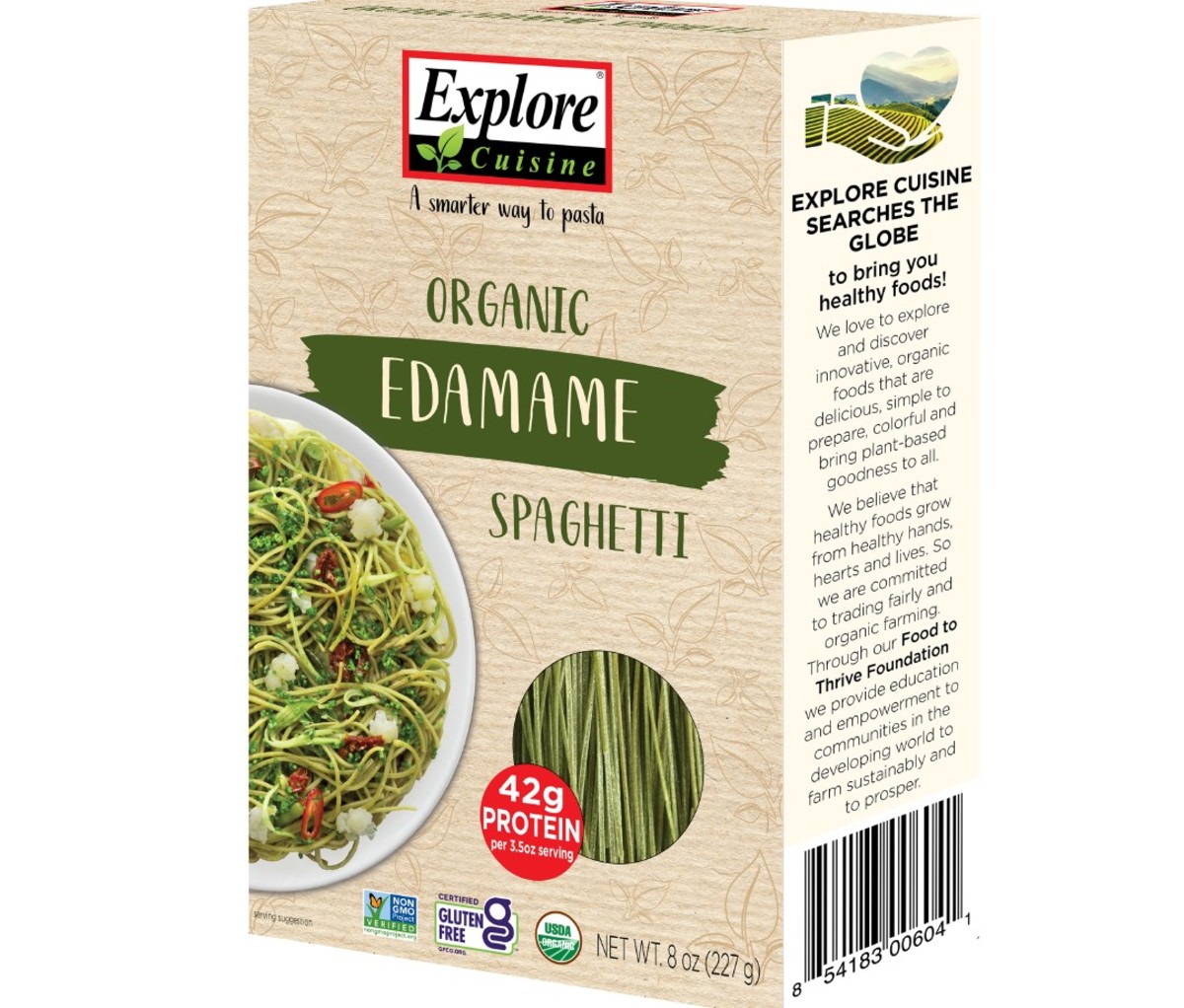 Box of Explore Cuisine Edamame Pasta