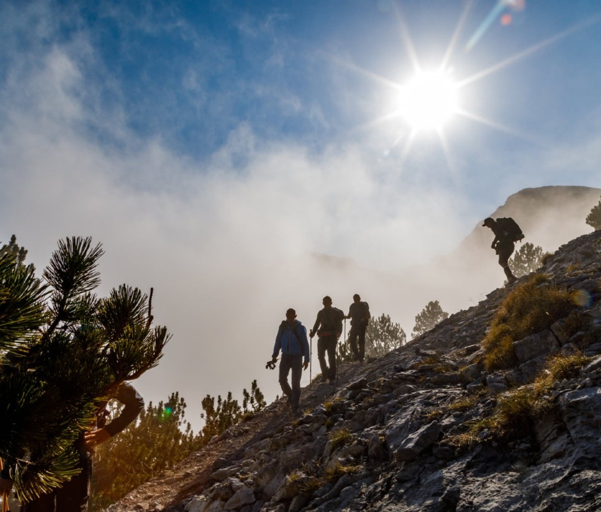 Hiking on Mount Olympus in Greece