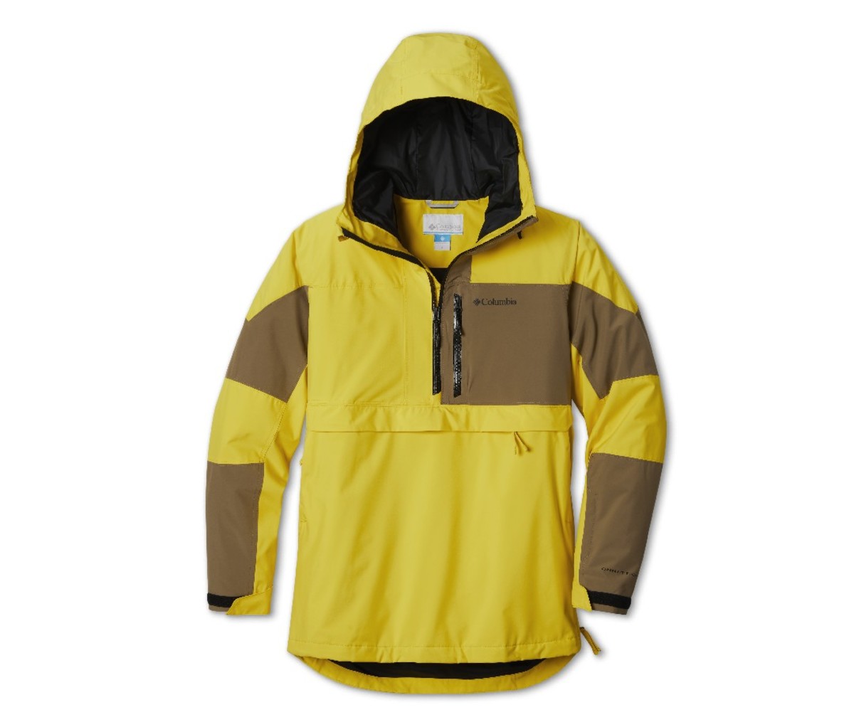 Yellow Columbia Anorak jacket.